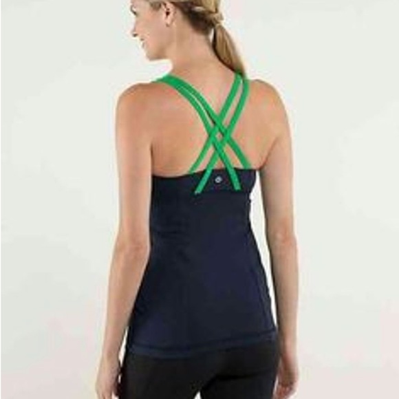 Lululemon navy Energy Slalom strip tank top - Picture 3 of 7